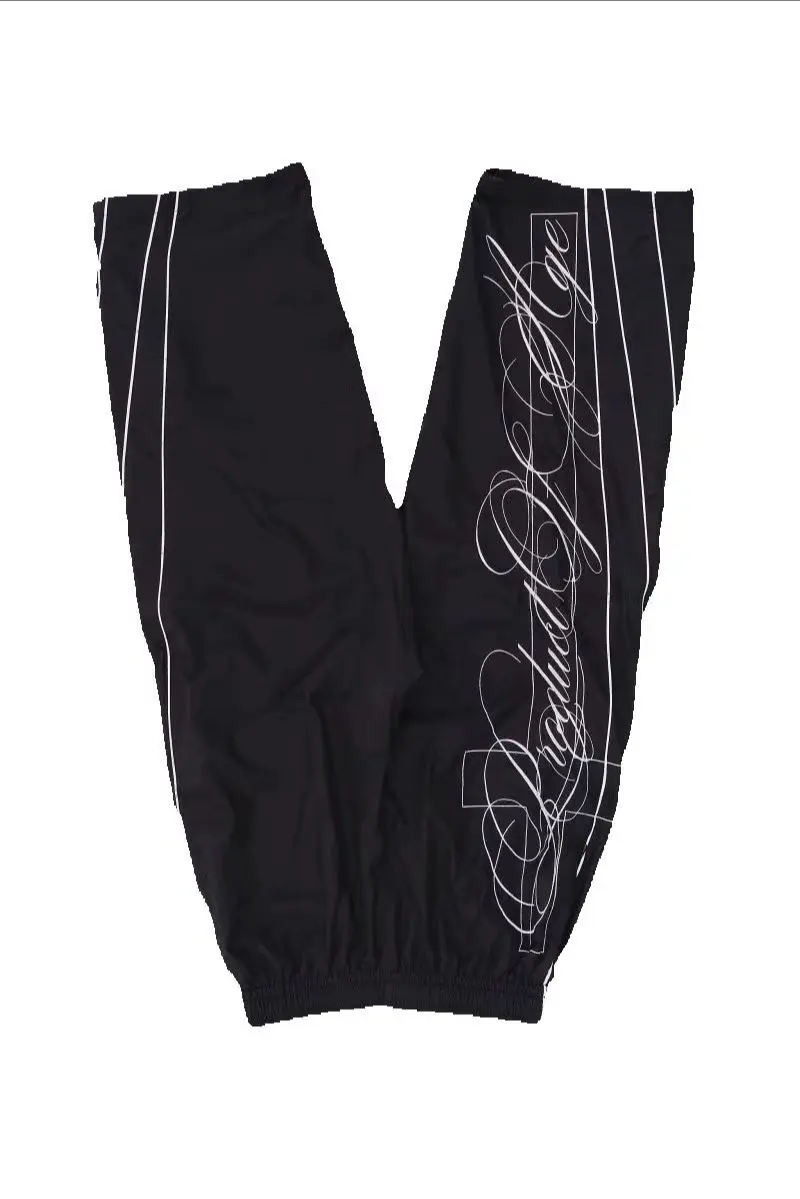 

Новые полосатые повседневные прямые широкие брюки с вышивкой, мужские уличные брюки в стиле хип-хоп Harajuku Y2K, модные свободные повседневные брюки для женщин