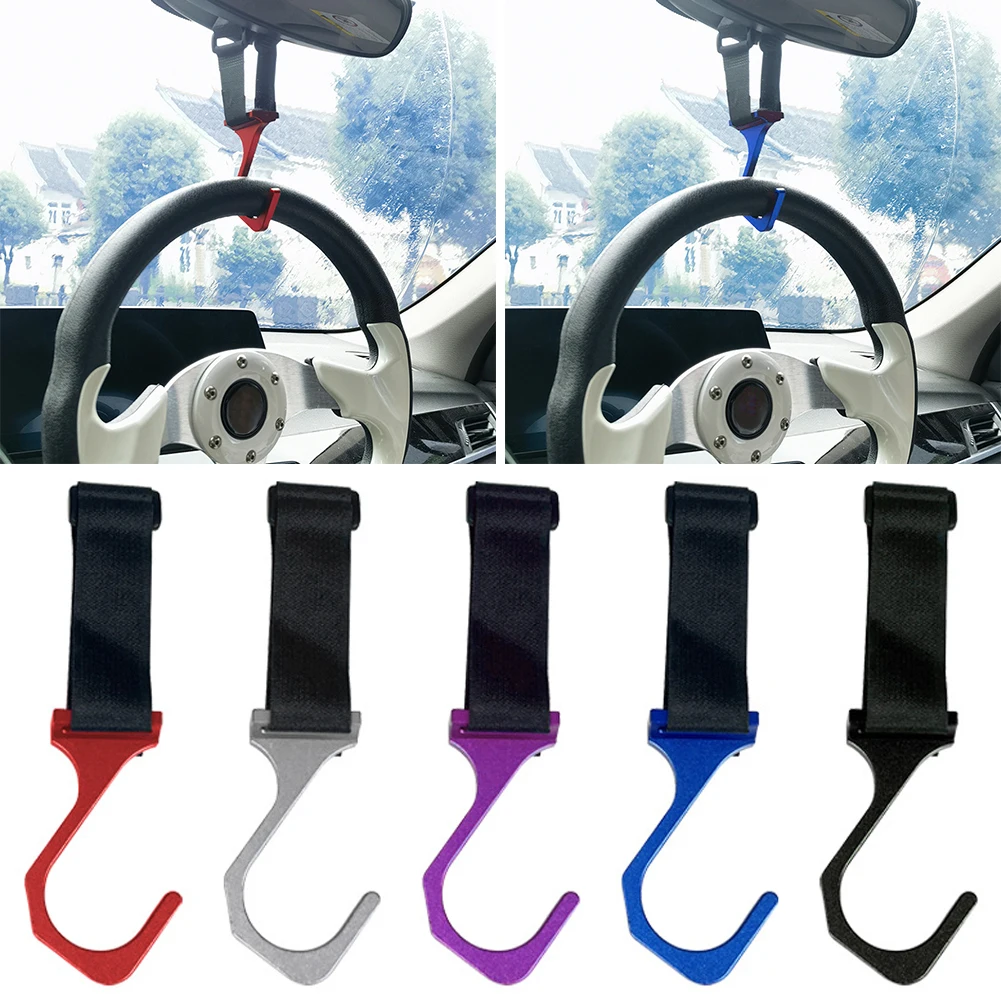 JDM Car Steering Wheel Hook Quick Release Windshield Hanger Mount Auto Interior Organizer Hook Car Mounted Modification