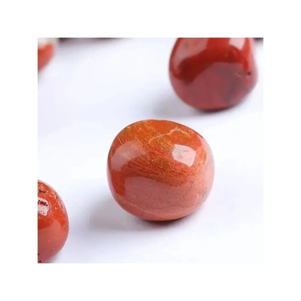 Natural Red Jasper Tumbled Stones, Crystal Quartz Reiki Healing Chakra Balancing Mineral Decor for Home Gift
