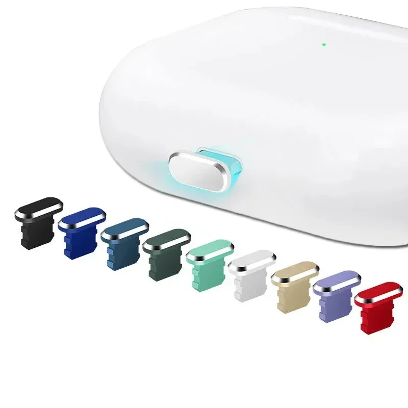 Anti-Dust Plug For iPhone 14 13 12 11 Pro Max Plus Aluminum Alloy Lightnning Charging Port Stopper Covers iOS Metal Dust Plug