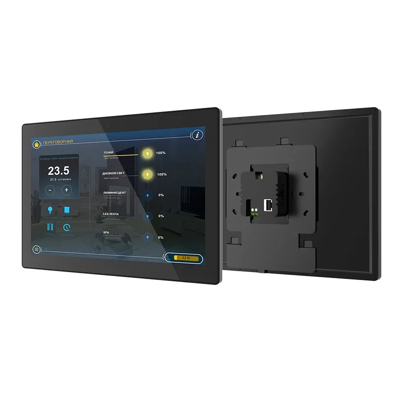 2024 New Developed Smart Home System 10.1 Inch 1280x800 Resolution Flash Mount Android POE Tablet Control Panel