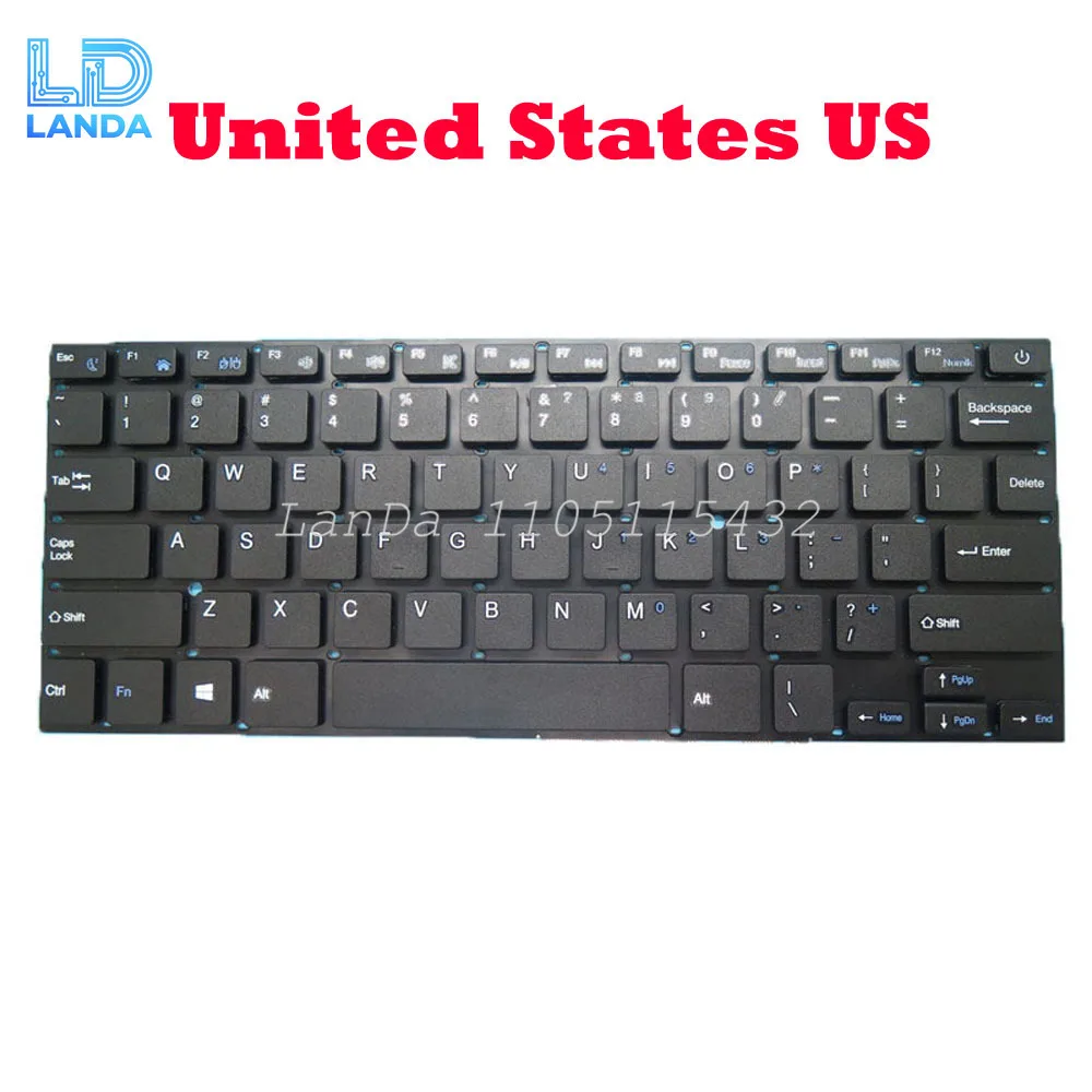 Laptop Keyboard For Dere V700 13.3' English US Black NO Frame New