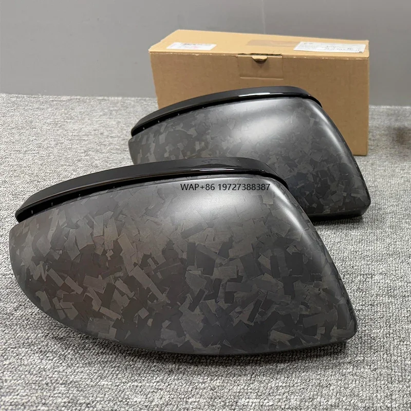 Car Rearview Mirror Cover for A7 8V RS7 Forged NewCarbon Fiber Side Mirror Cap Replacement Style 2014-2020