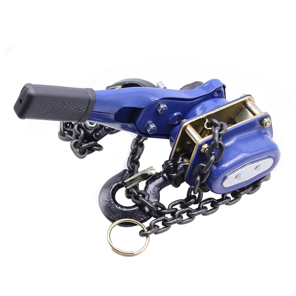 1 T Pulling Wrench Hoist Manual Lifting Chain Hoist Hand Chain Hoist Hook Portable Lever Block inverted Chain Hoist Tightener