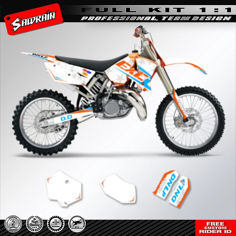 

Мотоциклетные графические фоны Sawrain, наборы наклеек для KTM SX SXF 2003 2004 EXC 2004 006