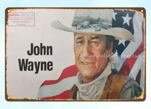 Winchester John Wayne American flag Ammo metal tin sign plaque design online