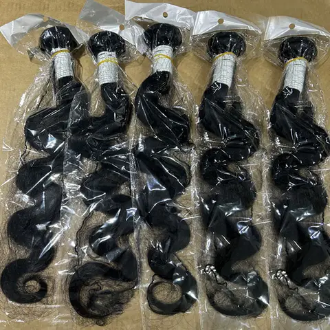 14A Body Wave Bundles Human Hair Brazilian Hair Weave Bundles Natural Black Human Hair Extensions 3 4 PCS Bundles For Women