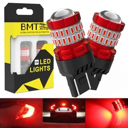 BMTxms T20 7443 W21/5W W21W LED Brake Stop Light Tail Lamp Canbus For Mazda RX-8 CX3 Miata MPV MX5 HONDA Civic White Red Bulbs