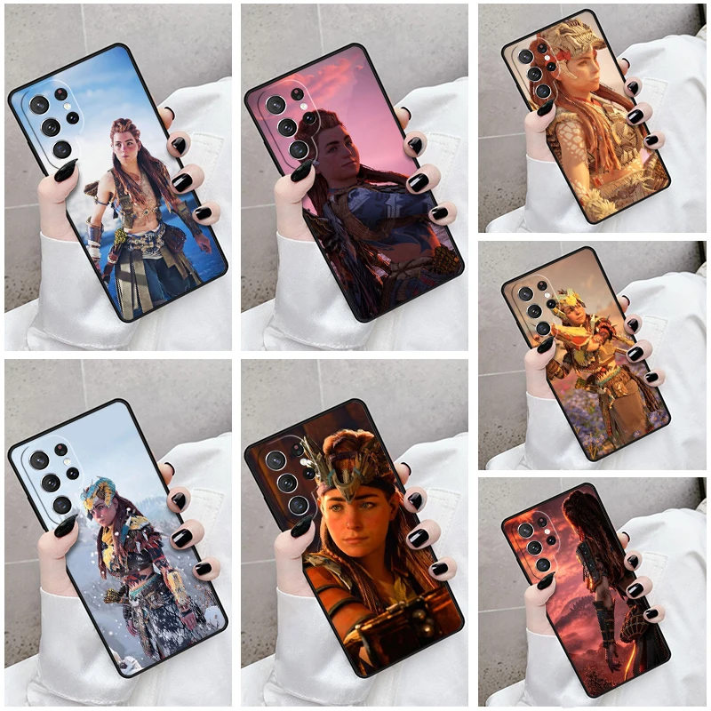 Phone Case For Samsung Galaxy S24 S23 S21fe S22 Ultra Plus Note 10 20 S8 S9 S10 Cover Game H-Horizon A-Aloy