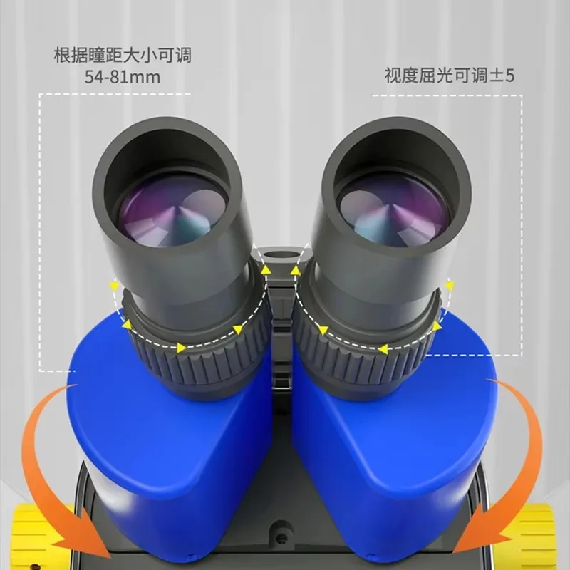 Binocular microscope/trinocular stereo microscope 6-45x continuous zoom mobile phone repair tool
