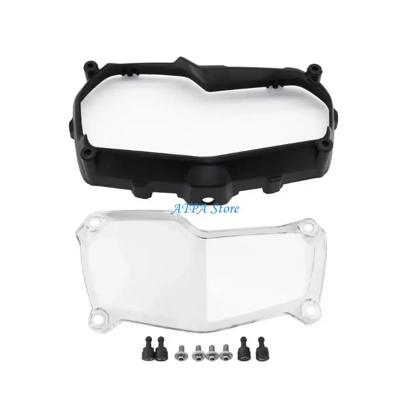 

U13C Reinforced Motorcycle Headlight Guard Shatterproof Acrylic Lens Easy Mount Anti Vibration Guard for Car F750GS F850GS
