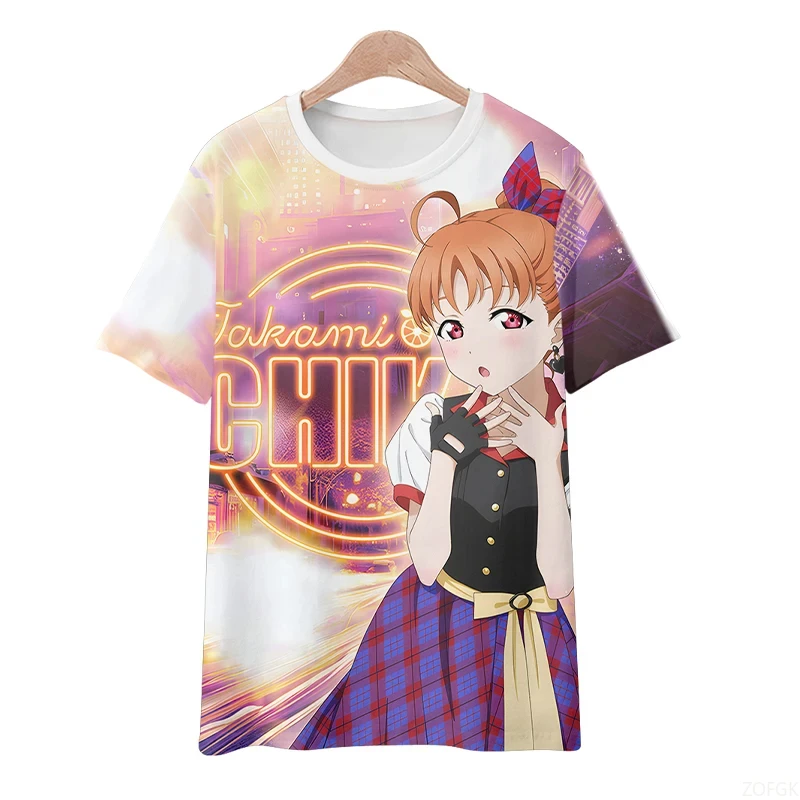 جديد حار بيع الصيف 3D أنيمي المطبوعة في الهواء الطلق تشغيل اللياقة البدنية الرجال والنساء عارضة مريحة قصيرة الأكمام تي شيرت