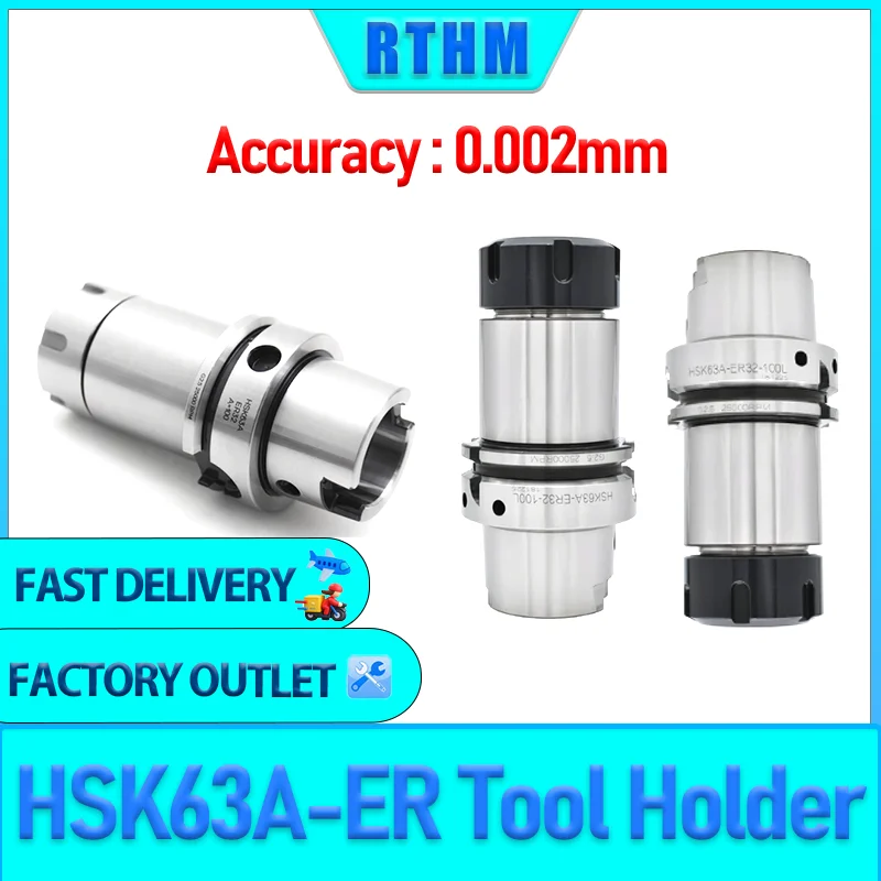 HSK63 ER HSK63A Werkzeughalter HSK32A HSK40A HSK50A HSK63A ER11 ER16 ER20 ER25 ER32 ER40 HSK Werkzeughalter Halterung Werkzeug Spannzange