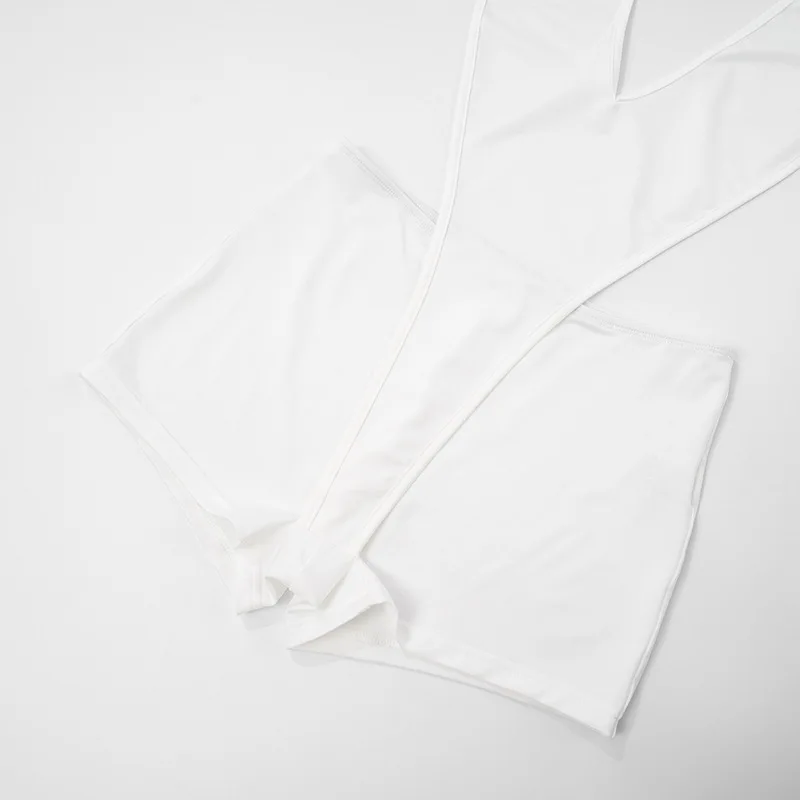 بدلة لعب نسائية مثيرة متينة بفتحة رقبة على شكل V عميقة بدون أكمام وأربطة بدون ظهر رفيعة للنوادي الليلية ملابس ضيقة ملابس خروج