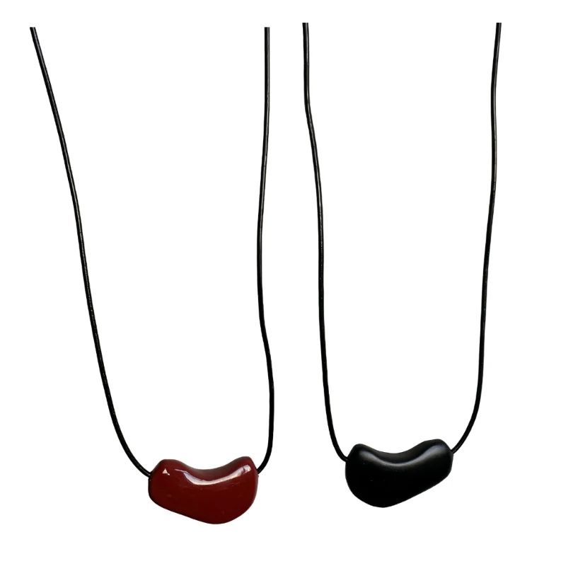 Elegant Styles Love Heart Pendant Adjustable Charm Choker Necklace in Vibranting Color for Daily Use Casual Wear