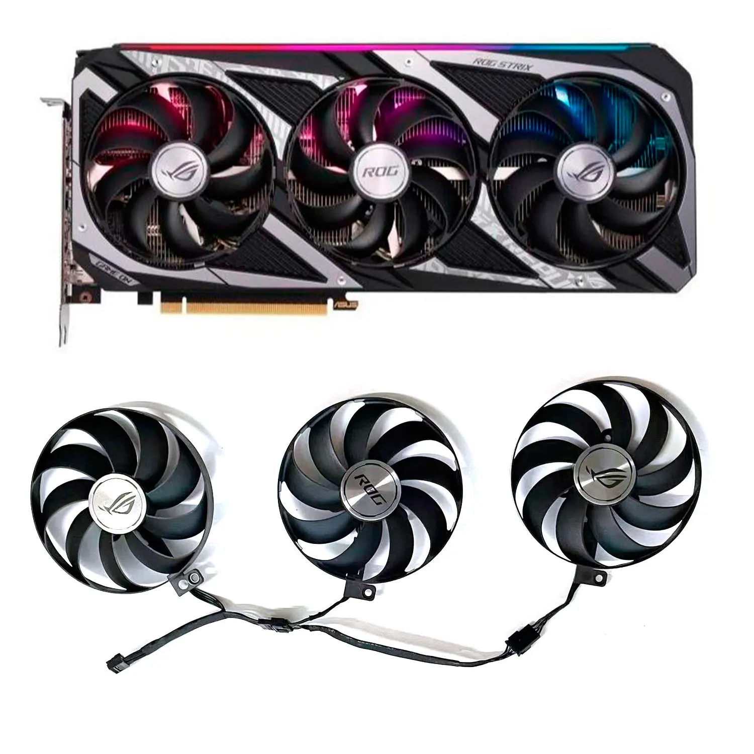 

New cooling fan 7PIN 88MM T129215BU CF9010U12D for ASUS ROG Strix GeForce RTX 3050 3060 Graphics Card Cooler Fan