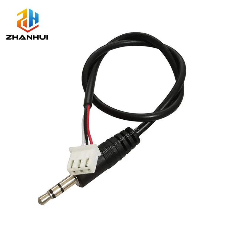 3.5mm AUX to XH2.54 3Pin Male Female Terminal Cable 30cm Stereo Audio Extension Cord for Amplifier