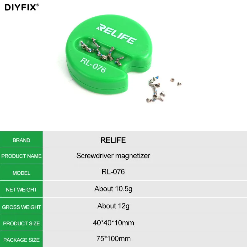 RELIFE RL-076 Screwdriver Magnetizer For Screwdriver Bit Fast Magnetization Degaussing Hand Tool