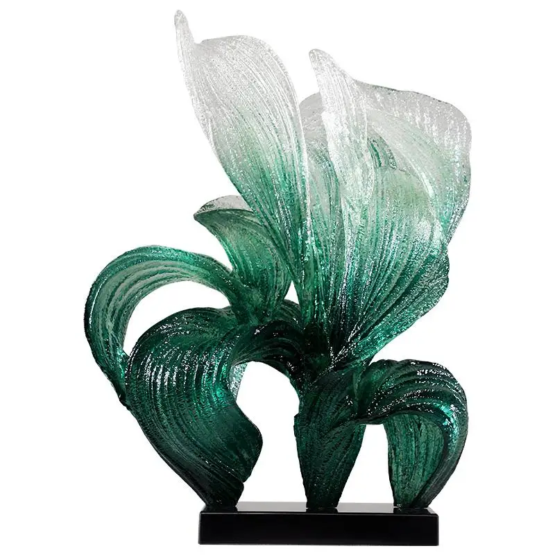 LMM transparent plant sculpture custom sales office hotel lobby decoration ornament