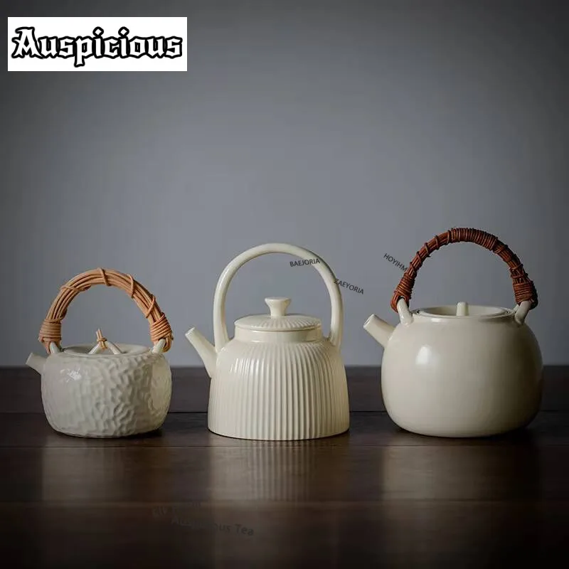 

Чайник с глазурованной поверхностью для домашнего использования, керамический, с рельефным узором, в китайском стиле кунг-фу, с фильтром, для электрического нагревателя