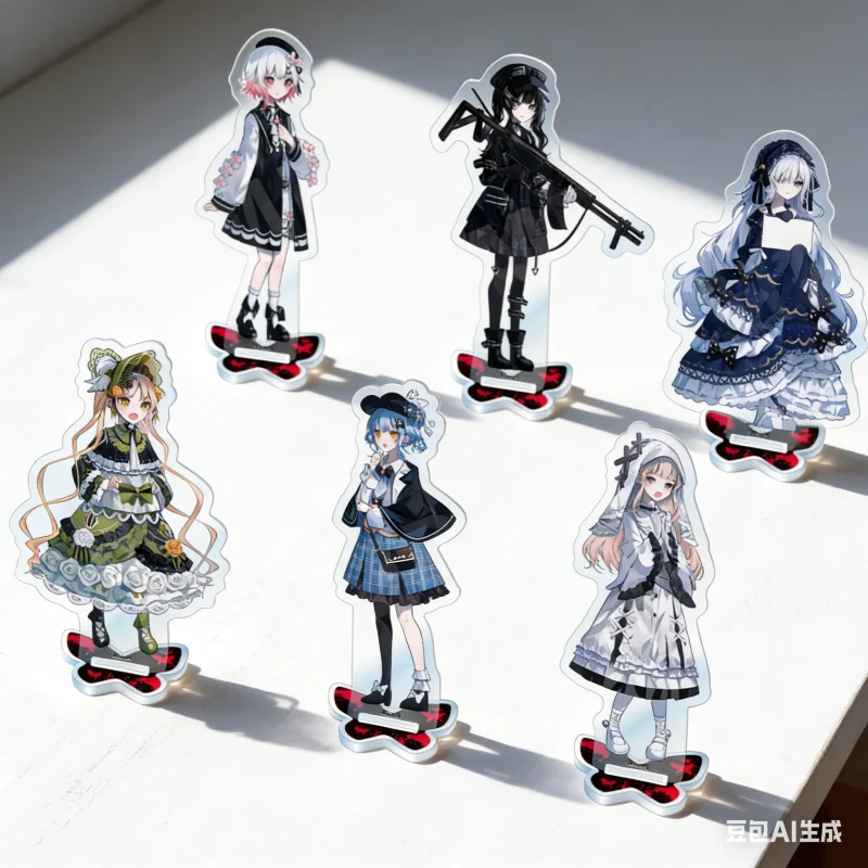 Figura de Acrílico de Personaje de Anime, Chica Mágica, Juicio de Brujas, Decoración de Escritorio, Colección, Placa Conmemorativa, Regalo para Fans
