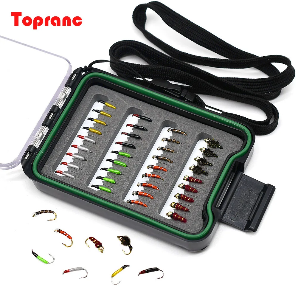 topranc-36-pcs-set-ninfa-isca-simular-carpa-truta-isca-de-pesca-com-mosca-variedade-com-caixa-iscas-de-pesca-com-mosca