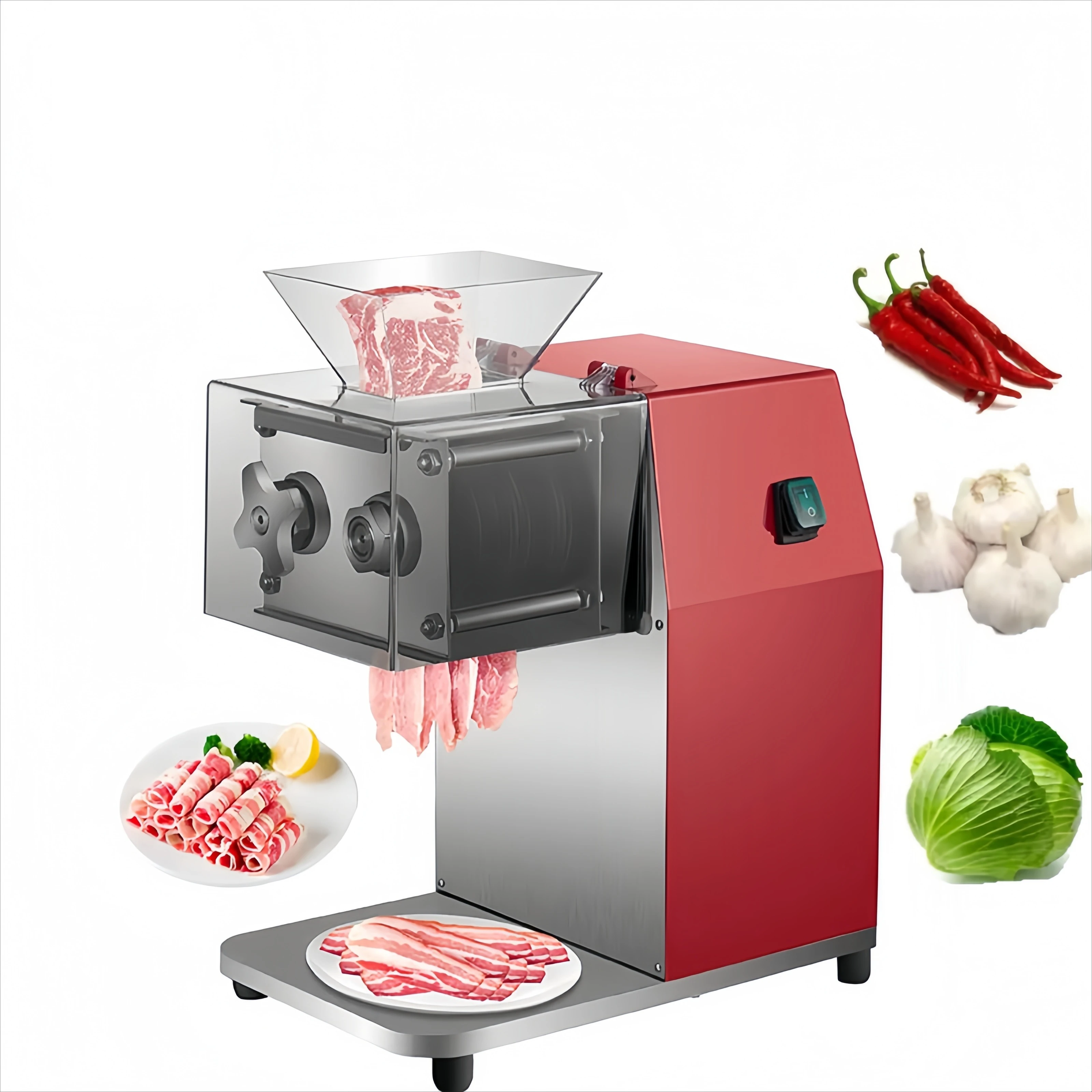 

Stainless Steel Commercial Automatic Electric Meat Slicer Slicer Cutter Twisted Meat
