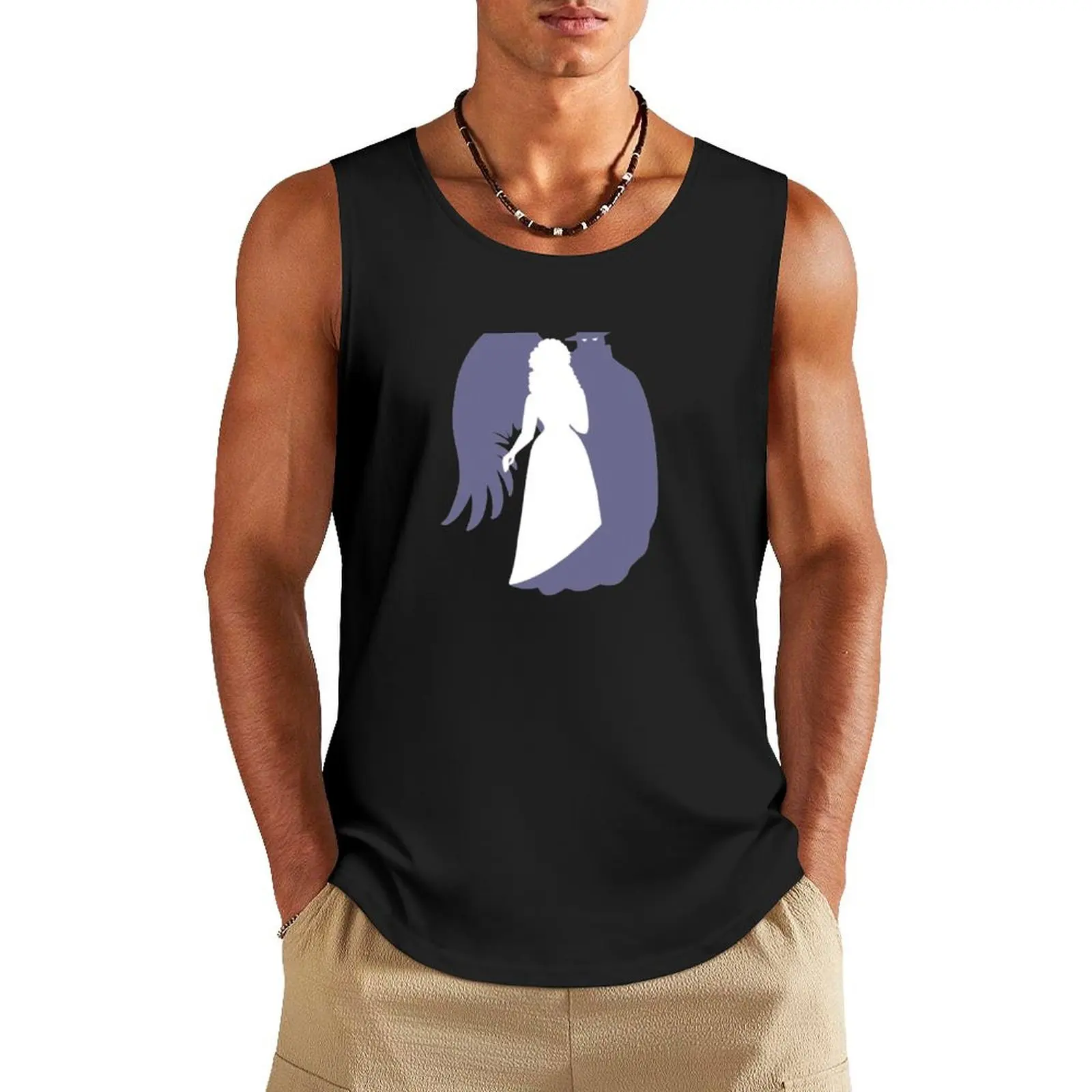 

Guardian Angel (pink) Tank Top sleeveless shirt man gym T-shirt Men's gym