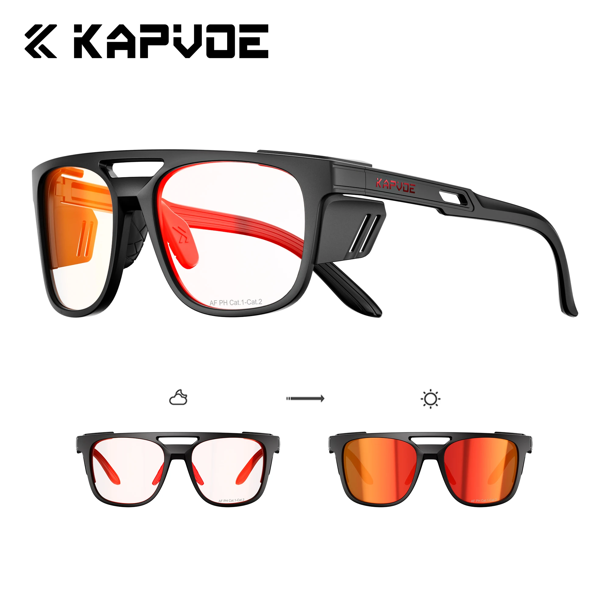 

KAPVOE New Cycling mountain Goggles UV400 Protection Suitable climbing light Non-slip unisex airy for Running Protective