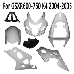 Motorcycle Unpainted For GSXR600 GSXR750 GSXR GSX 600 750 2004 2005 K4 Bodywork Pack left right Fairing Plastic parts Injection