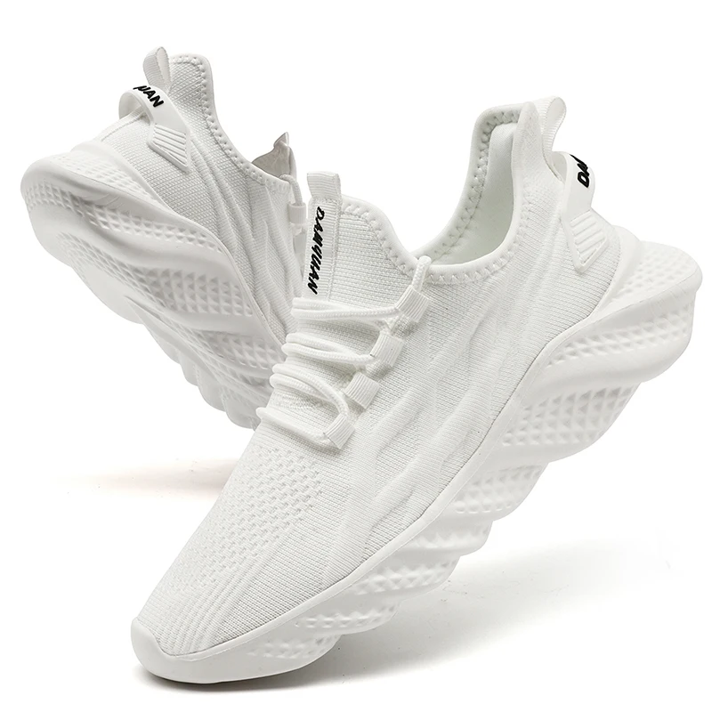 

Men's Casual Slip-On Sneakers Breathable Women's Lightweight Walking Shoes Soft Cushion Anti-Slip Sole Comfortable Daily Wear