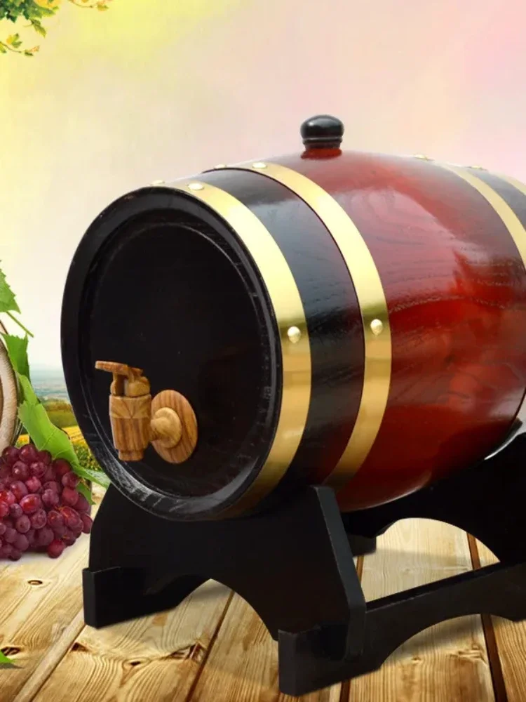 

Wooden oak wooden decorative red wine beer barrels
