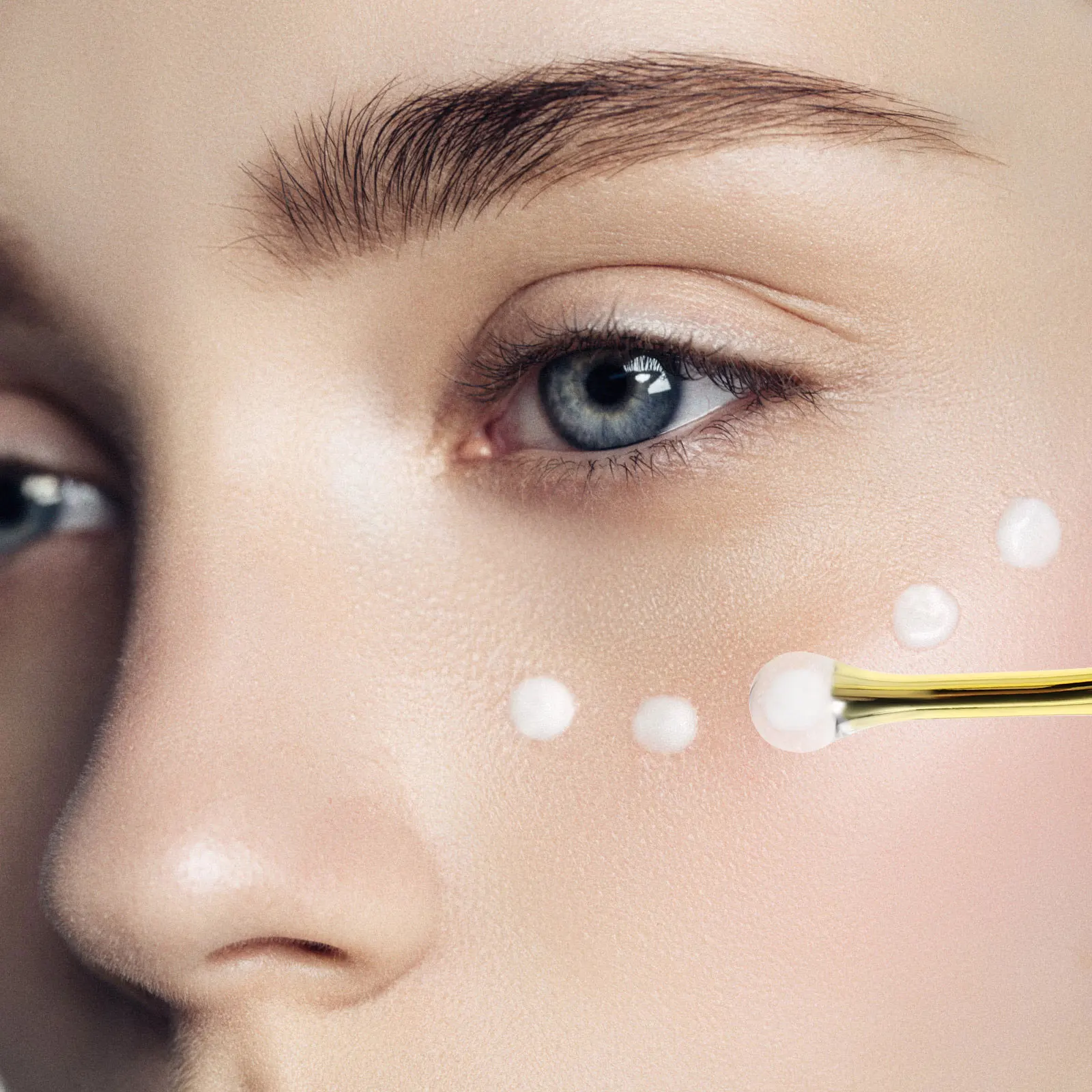 5 stks Oogcrème Lepel Zinklegering Draagbare Gezichtsmassager Voor Dagelijks Gebruik Compact Huidverzorging Tool Gladde Handvat Applicator