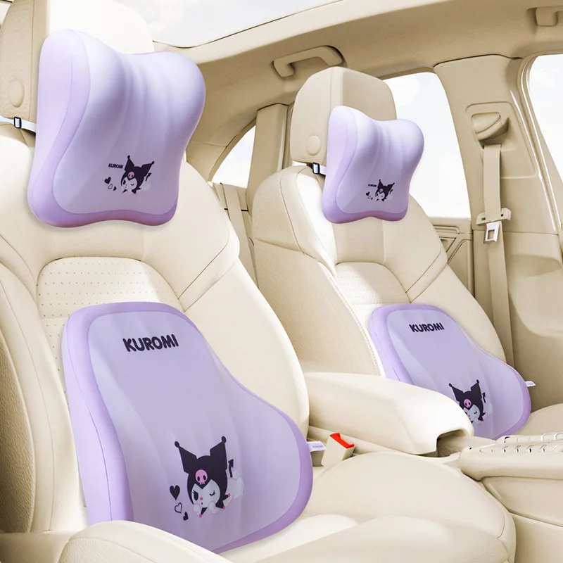 

Car Headrests Neck Pillows For Interior Use Car Backrests Seat Waist Pillows Driver's Waist Support Set