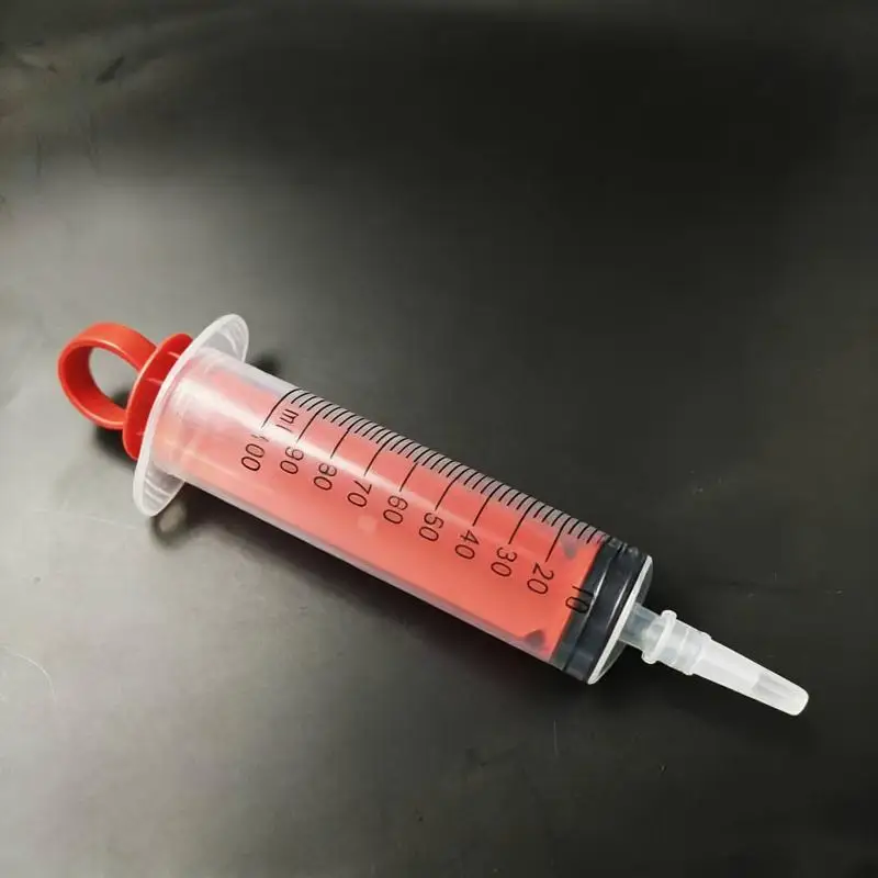 ~~ 60ml 100ml Syringe Colored Push-Rod Ring Industrial Glue Injection Veterinary Medication Administration Laboratory Dispensing