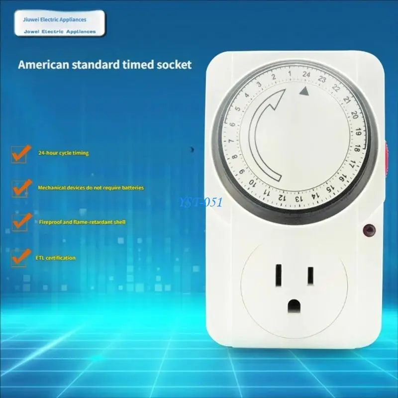 E15A Programmable Mechanical Timer Auto Shutdown 24 Hour Cyclic Timer Switches