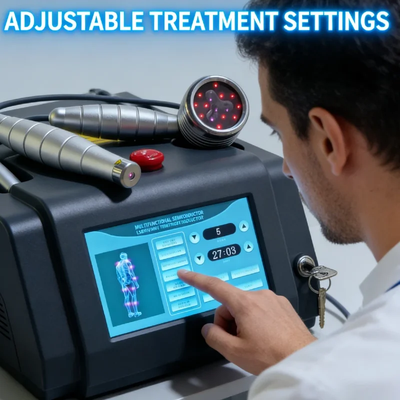 HLKGO Professional 5W 808nm 650nm Dual Wave Laser, Medical Grade Therapy Machine for Human Clinic Veterinary Animal Pain
