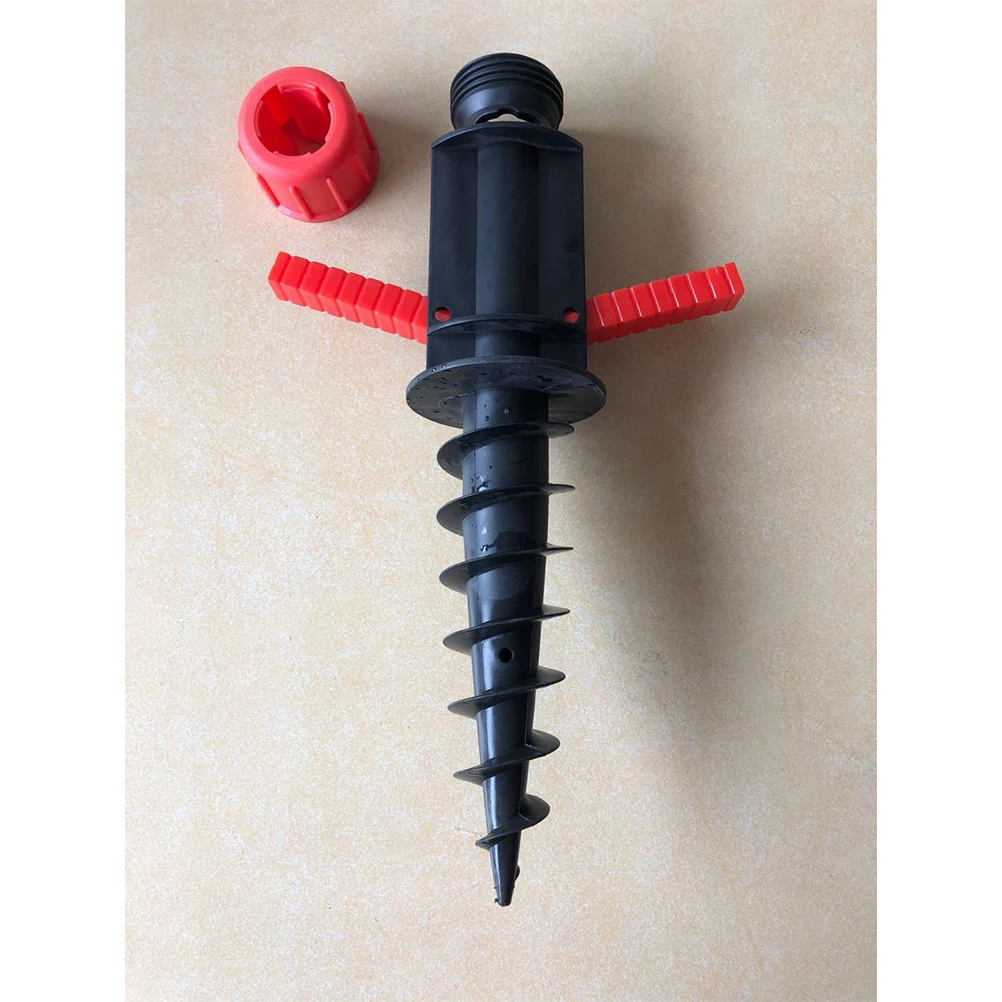 

1pc Beach Umbrella Anchor Large 32mm Spiral Sand Grabber Sturdy Lightweight Foldable Handle Sun Shade Plug Outdoor Furniture