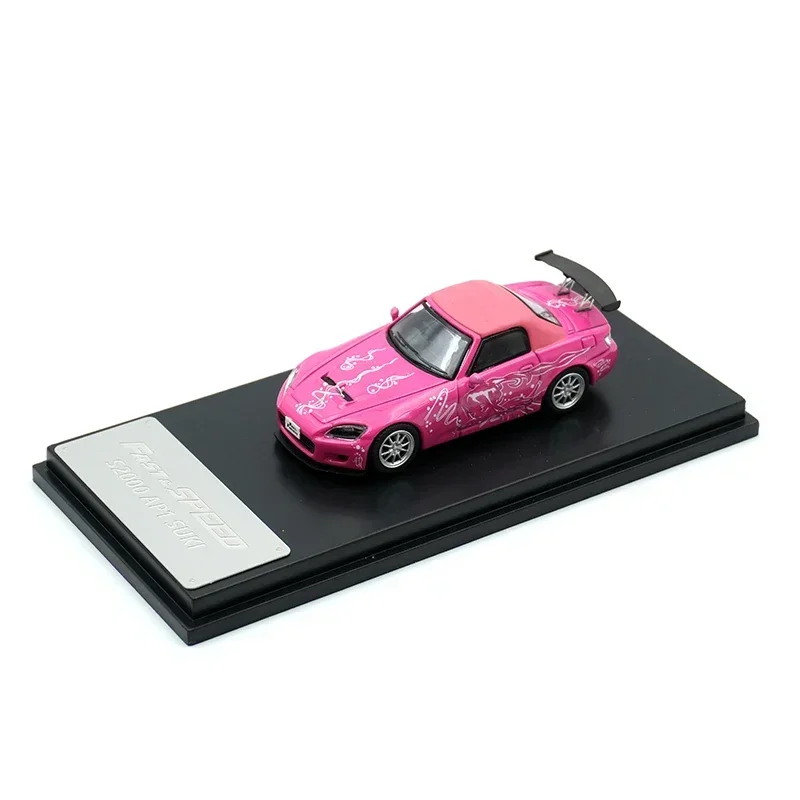 

FS In Stock 1:64 S2000 AP1 SUKI PINK Soft Top S2K Diecast Diorama Car Model Collection Toys Fast Speed