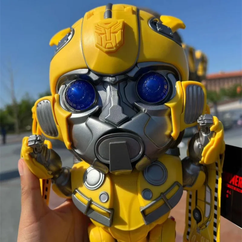 Transformers Bumblebee Luminescence Popcorn Bucket Cup Cinema Artifact Anime Surrounding Figurki Model Dorosły Dziecko Prezent Urodzinowy