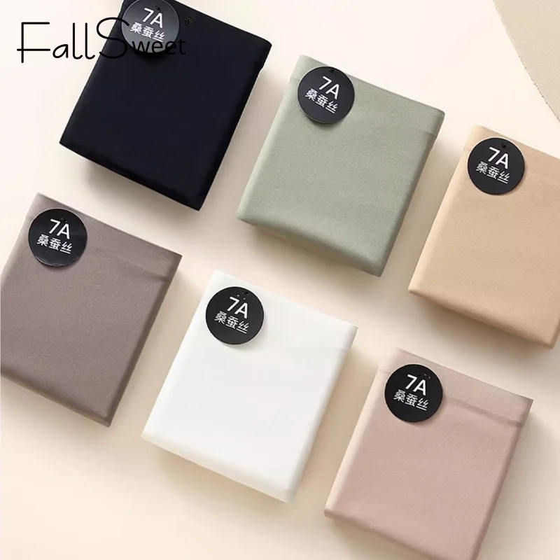 FallSweet 3PCS/Lot Women Seamless Panties Ice Silk Briefs Soft Thin Light Underwear Smooth Intimates Femme Underpants M-XXL
