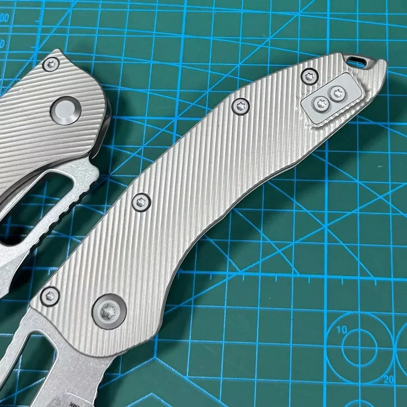 Kesiwo MT-STIC M390MK Taschen-faltendes Messer, Griff aus Titanlegierung, Kugellager, Utility, Überleben, Outdoor, Camping, Jagd, EDC-Messer