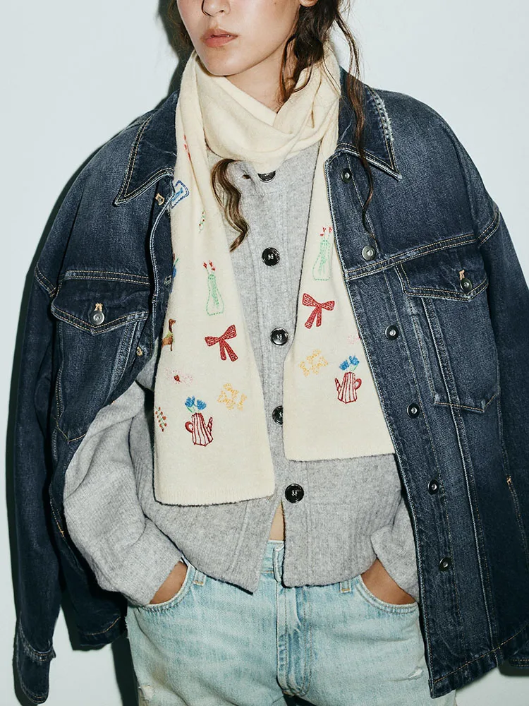 قفازات شتوية وصلت حديثًا 0653273 7 وشاح 0653272 7 قبعة 065327 7 ملابس وإكسسوارات نسائية عرقية