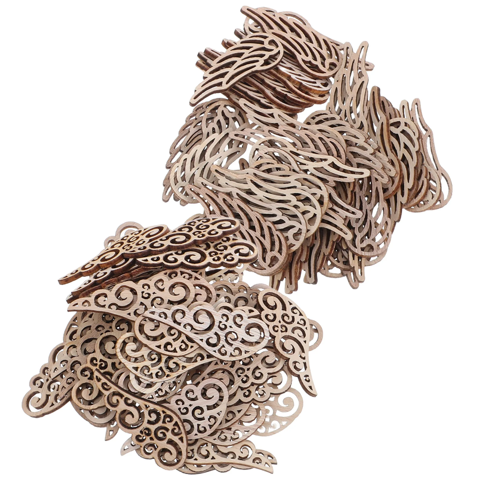 100 قطعة الباروك زين دوامة الحديد بقع أجنحة الملاك الحلي للحرف اليدوية فن التطريز الصيني