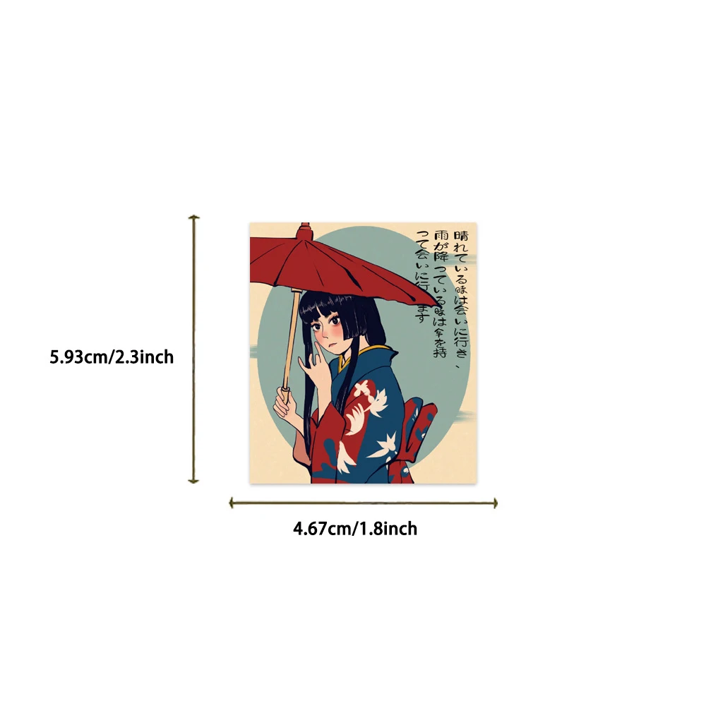 10/30/50pcs Classico Stile Giapponese Cultura Adesivi Carino Giorno di Primavera Del Fumetto Adesivo Del Computer Portatile Bottiglia di Acqua Del Telefono Kawaii ragazza decalcomanie