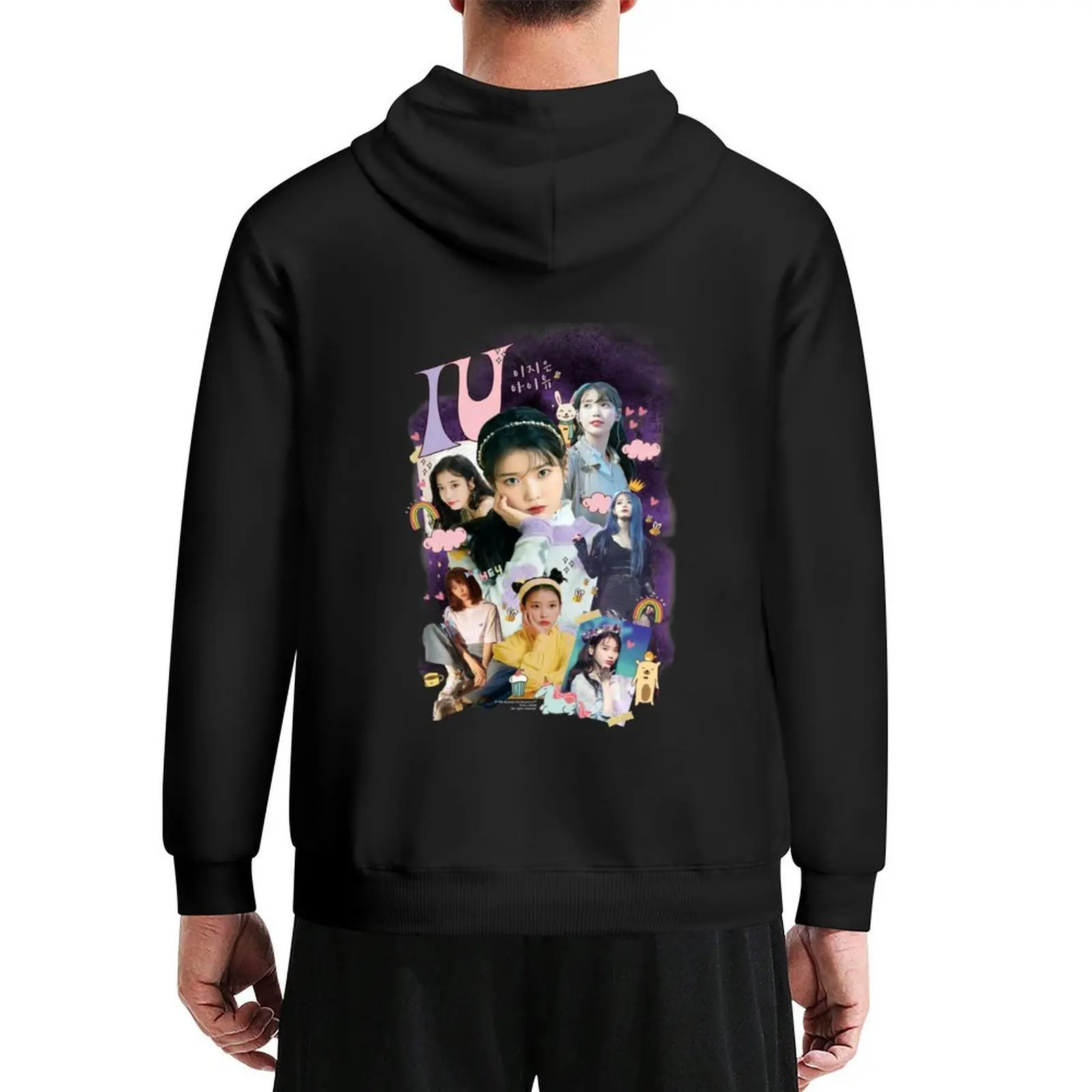 

IU Hoodie men wear japanese style aesthetic clothing men's autumn clothes men's oversize hoodie