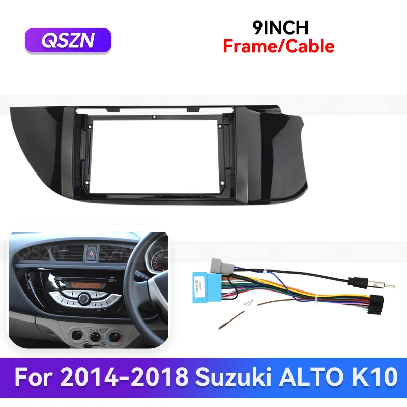 

QSZN 9-дюймовый для Suzuki ALTO K10 2014-2018 Android Auto Мультимедиа GPS MP4 Автомобильный радиоприемник стерео рамка комплект жгутов проводов