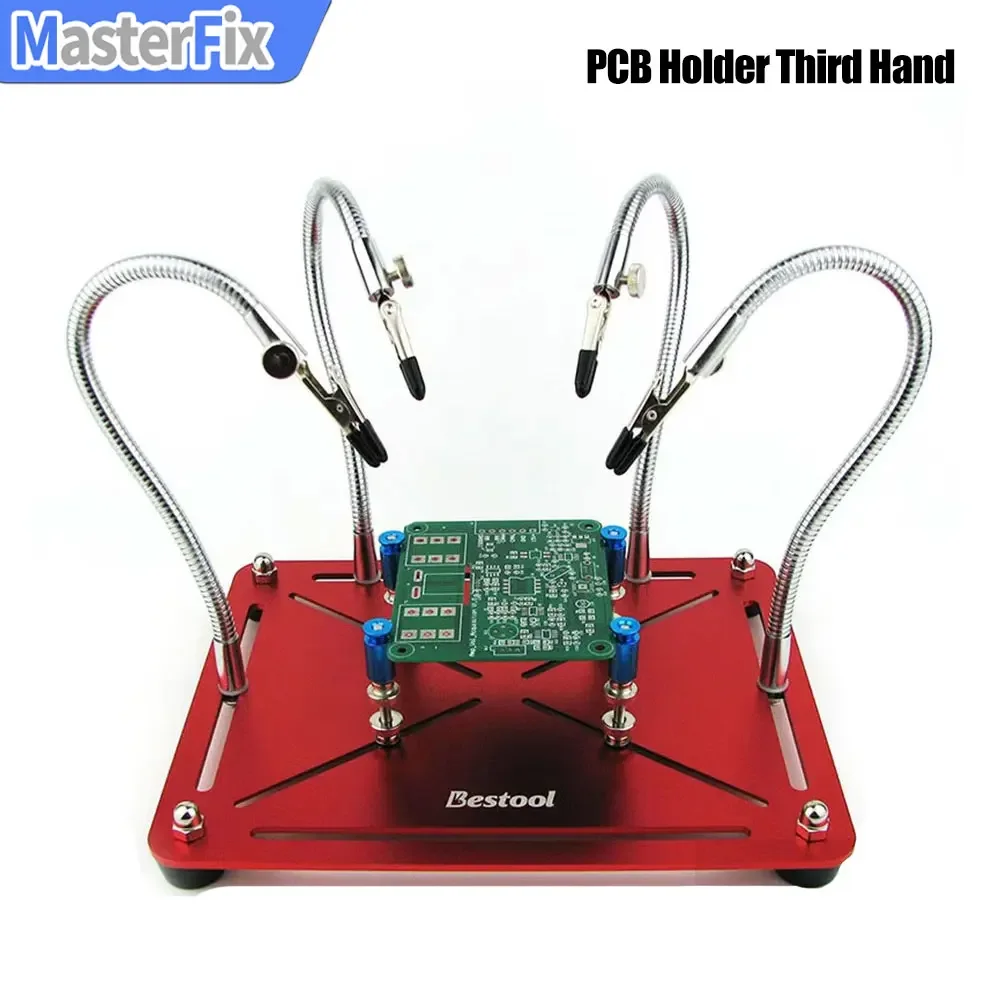 HZY PCB Holder Third Hand for Soldering Helping Hand with Magnifier Welding Tools Welding Clamp for Motherboards Repair