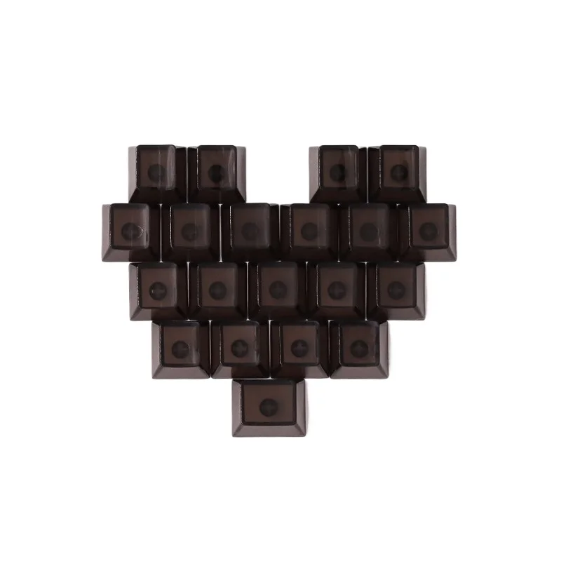 New! High quality products For Hearts Computer Keyboard Transparent Keycaps High quality new products