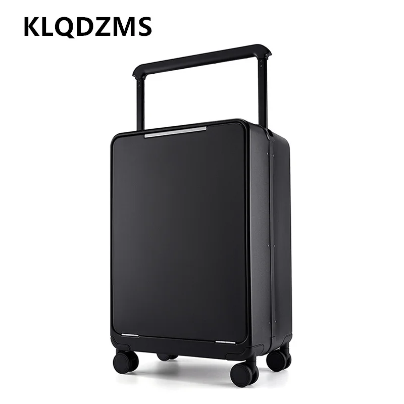 

KLQDZMS Cabin Suitcase ABS+PC Boarding Case Men's Sturdy and Durable Trolley Case 20"24"26 Inch Women's Carry-on Travel Luggage